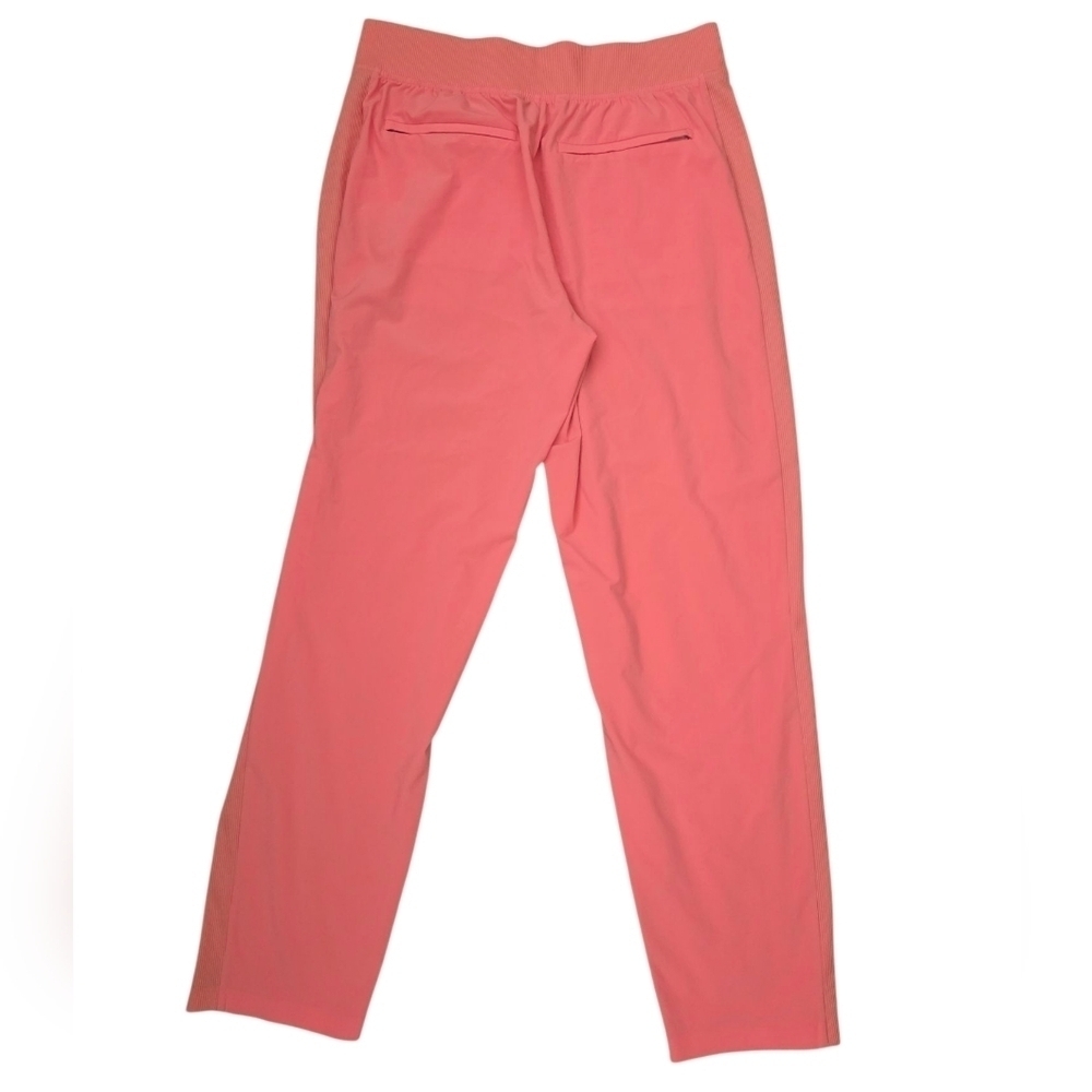 Athleta Brooklyn Ankle Pant Coral Pink Stretch Travel Pants Size 6 - Picture 10 of 11